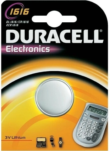 Litijeva gumbna baterija 3 V 55 mAh DURACELL CR1616