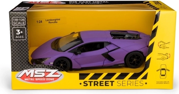 MSZ Lamborghini Revuelto vijolični kovinski model avtomobila 1:24
