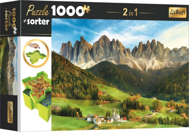 Sestavljanka s sortirnikom 2v1 Dolomiti, Italija – 1000 koščkov