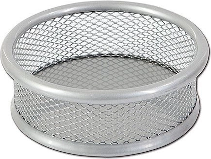 Metal paperclip cup CONCORDE, silver