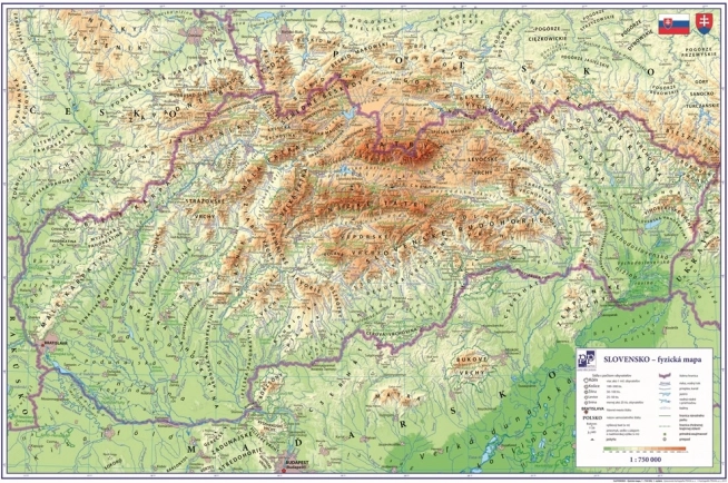 Podloga za mizo Slovenija 60x40 cm