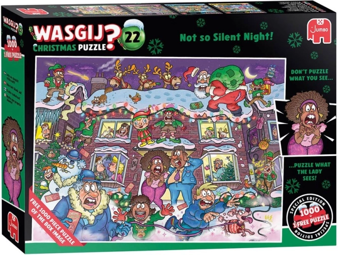 JUMBO WASGIJ Christmas 22: Ne povsem mirna noč! sestavljanka 2 x 1000 koščkov