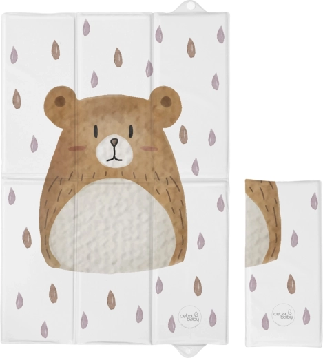 Ceba Baby potovalna previjalna podloga Basic bear buddy 60 × 40 cm