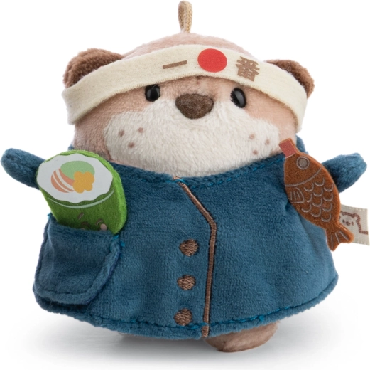 NICI MyMochi vidra Jiro 8 cm s sušijem in kuharskim kostumom v darilni embalaži