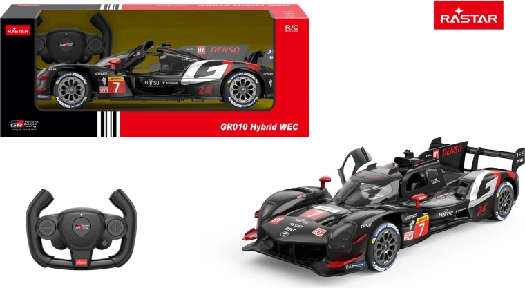 Rastar RC avto Toyota Gazoo Racing GR010 Hybrid 1:14 črn