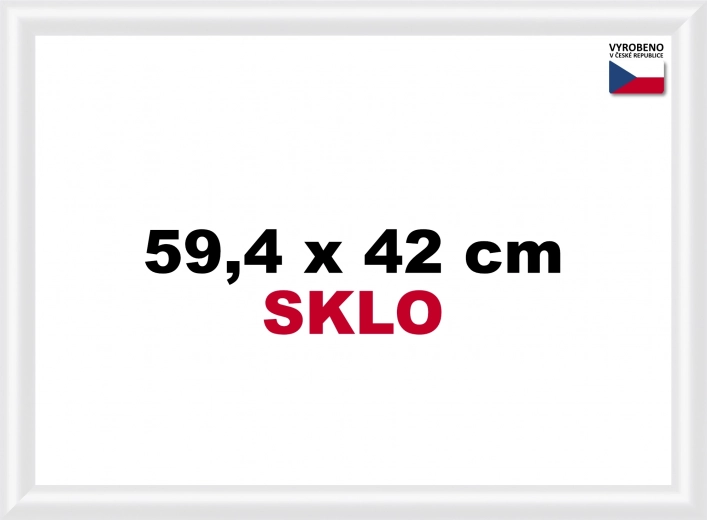 Plastičen okvir za sestavljanko A2 bel