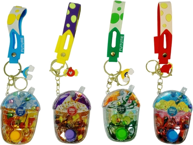 Pocket water game with keychain
