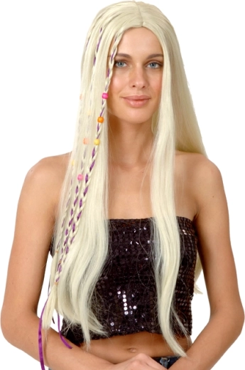 Otroška blond lasulja z dolgimi lasmi