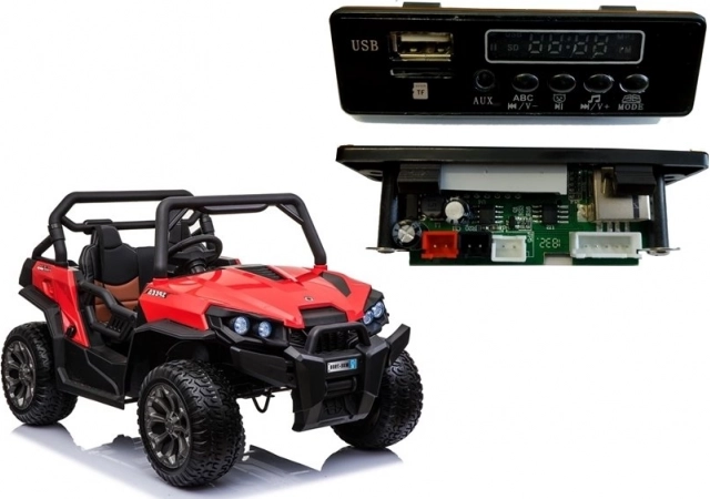 Glasbeni panel za baterijski avtomobilček