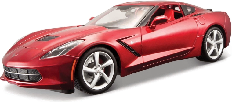 Maisto 2014 Corvette Stingray kovinski model rdeč 1:18