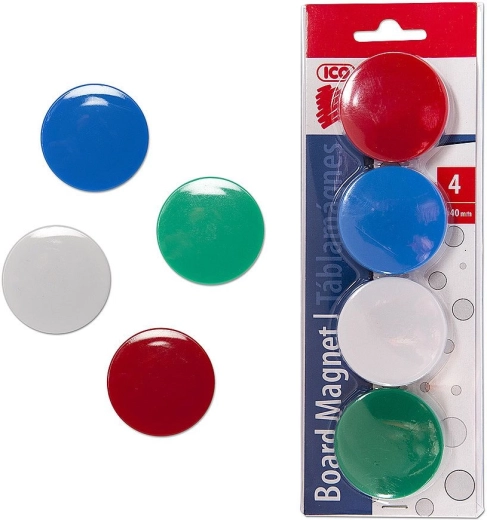 Magneti 40 mm, 4 kos, mešanica barv