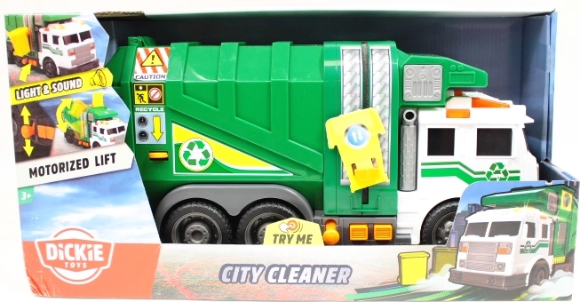 Interaktivni smetarski tovornjak City Cleaner s svetlobnimi in zvočnimi učinki 37 cm