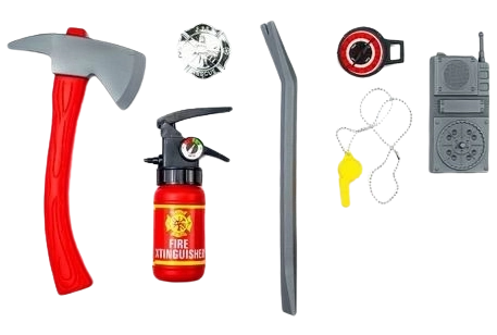 Gasilevski komplet za otroke – 7 delov