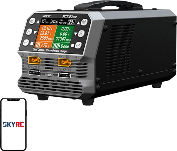 Dvokanalni polnilnik litijevih baterij SKYRC PC1080neo 1080 W