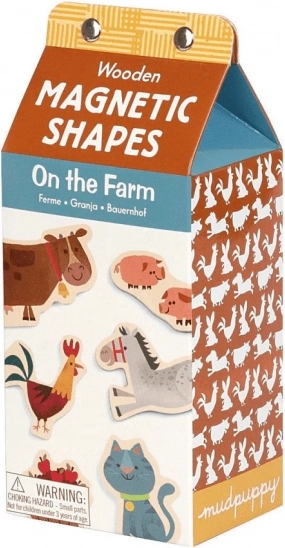 Mudpuppy lesena magnetna set na kmetiji