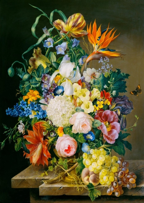 Uživajte v sestavljanki Cvetlično delo 1000 koščkov