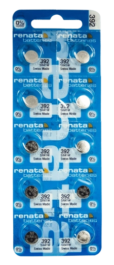 Renata SR41W 392 gumbna baterija za ure 1,55 V 45 mAh, pakiranje 10 kos