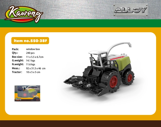 Kovinski in plastični kombajn 10 cm