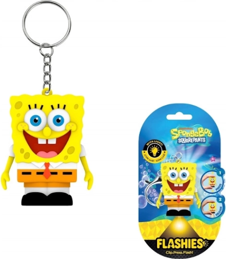 Obesek za ključe SpongeBob z LED-svetilko