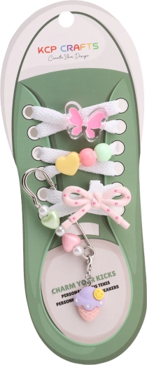 Lace decoration set – pink butterfly and ice cream