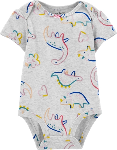 CARTER'S otroški bodi s kratkimi rokavi dino za deklico - 1 kos – 3 m