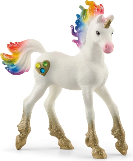 Schleich bayala mavrično žrebe samoroga s srčki
