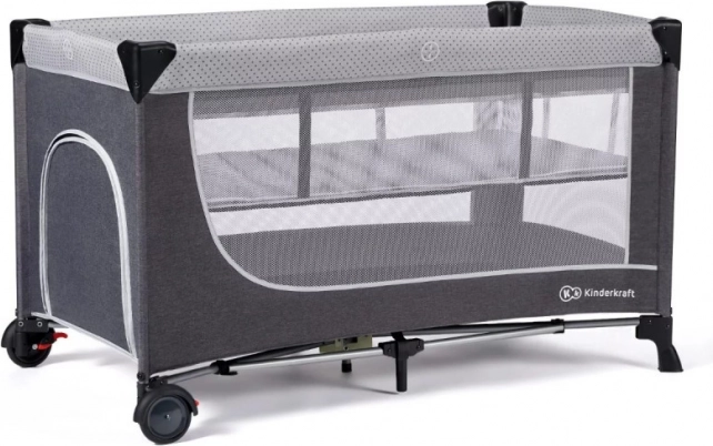 Potovalna posteljica LEODY Grey