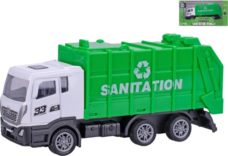 Kovinski smetar 12 cm z vzvratno vožnjo