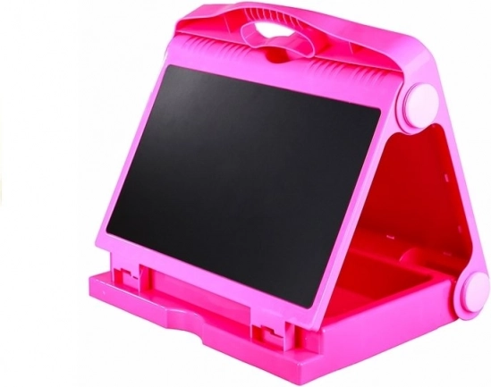 Dvostranska otroška tabla za risanje s kredami in pisali 2v1