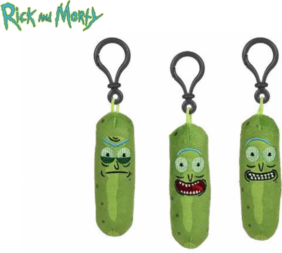 Plišasti obesek za ključe Pickle Rick iz Rick and Morty