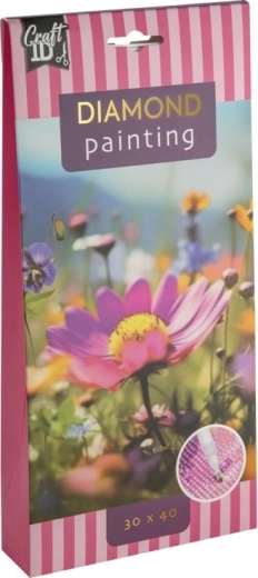 CRAFT ID Diamond Painting Flowers 30 × 40 cm