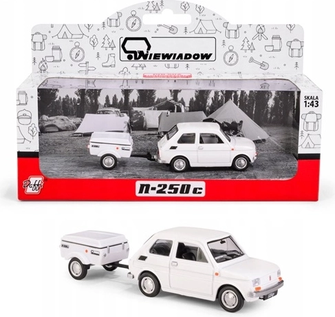 Fiat 126p s prikolico Niewiadów N250C – bel model
