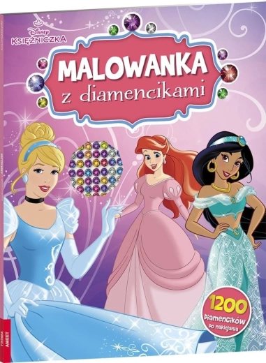 Disney Princeske – pobarvanka z diamantnimi nalepkami