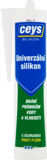 Univerzalno silikonsko tesnilo belo 280 ml CEYS