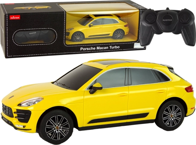 RC avto Porsche Macan Turbo 1:24 Rastar – rumena