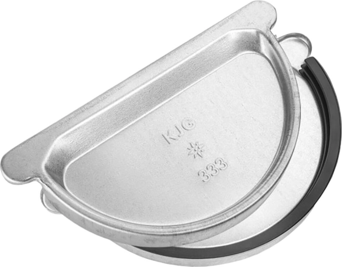 Čelo žleba 250 mm z gumijastim tesnilom, pocinkano