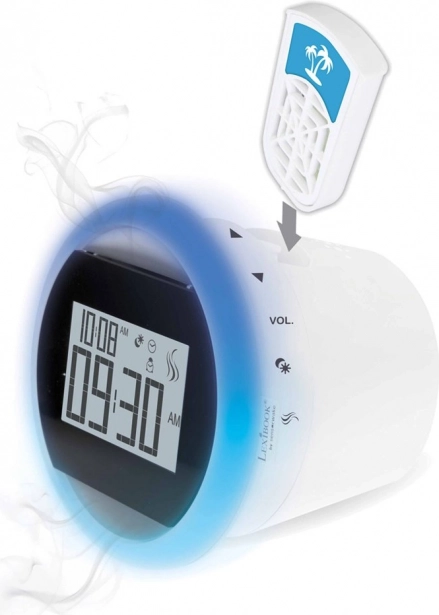 Dišeča radijska budilka s parfumsko kapsulo