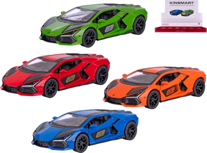 Kovinski model Lamborghini Revuelto s pogonom na vzvratni hod, 13 cm, Kinsmart