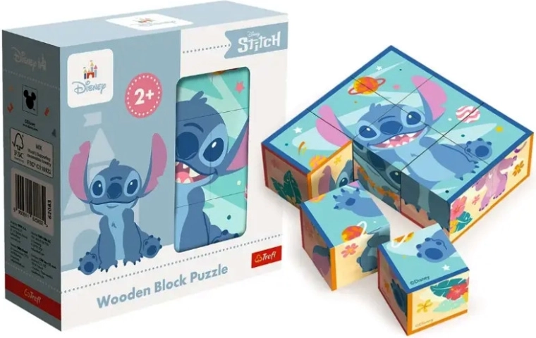 Lesene sestavljanke kocke Lilo & Stitch
