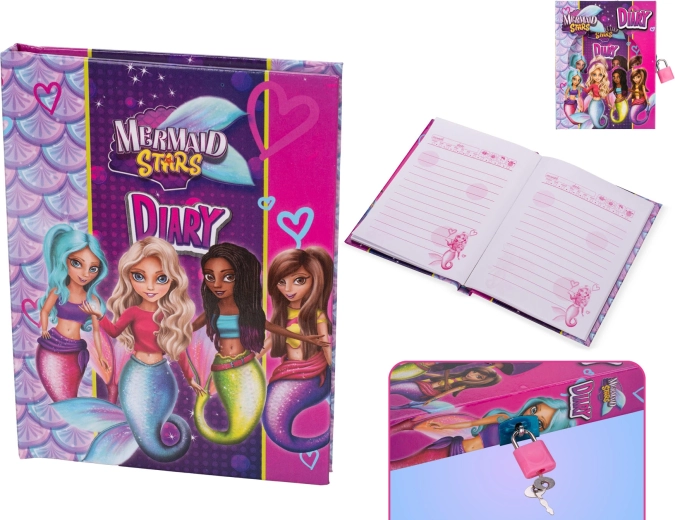 Tajni dnevnik z morsko vilo v škatli z ključavnico