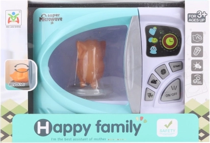 Otroška mikrovalovna pečica na baterije z vrtljivim krožnikom