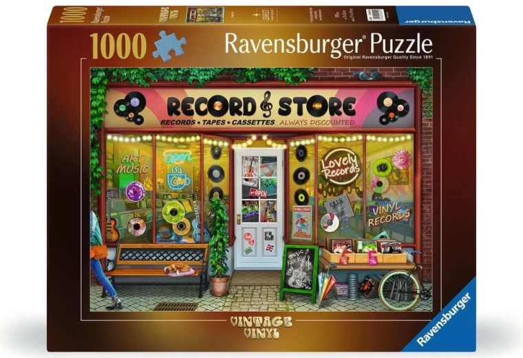Ravensburger sestavljanka Vintage Vinyl, 1000 koščkov