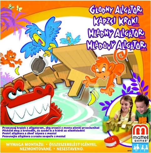 Lačen aligator – družinska spretnostna igra Mattel