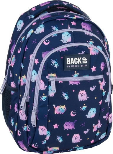 Šolski nahrbtnik BackUP Violet Kittens 26 l