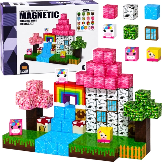Magnetic Blocks – Magical Kingdom 3D (100 pieces)