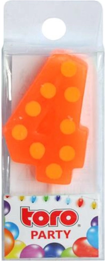 Tortna svečka številka 4 TORO