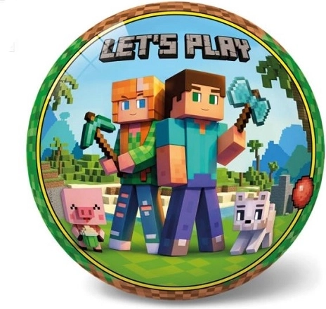 Žoga Star 23 cm Minecraft Let's Play