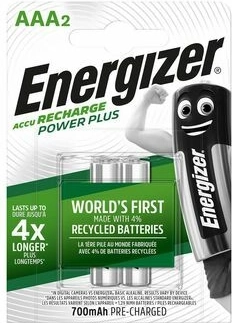 Energizer Power Plus AAA polnilne baterije 700 mAh, 1,2 V (2 kosa)