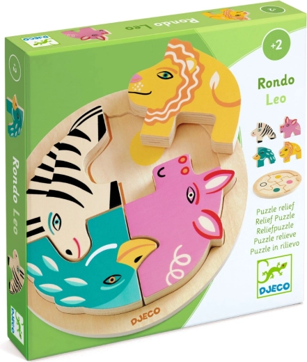 Lesene vstavljanke Rondo Leo od DJECO