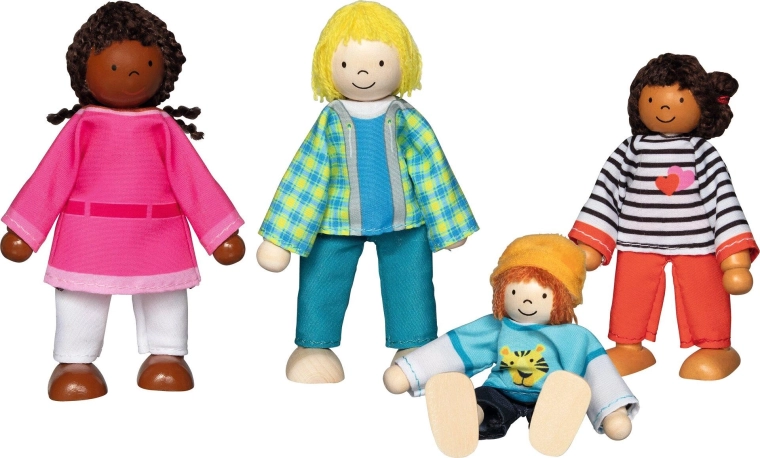 Goki Flexible Wooden Figures – Intercultural Family